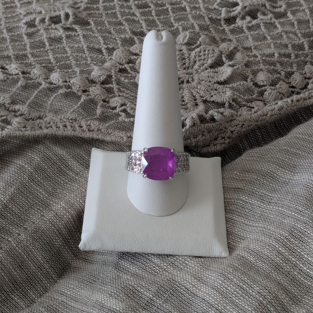 Elegant Purple Quartz Ring